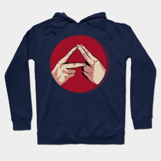 alt J triangle delta hands Hoodie